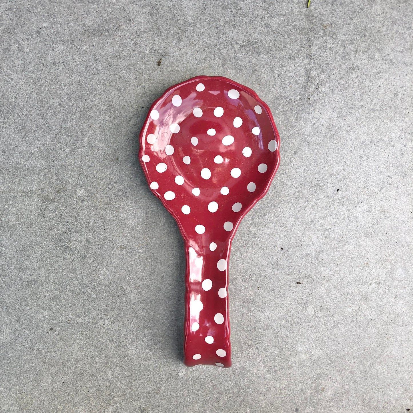 MURADITOHOME Dallas & Dell Ceramic Spoon Rest 8.5x4 inch