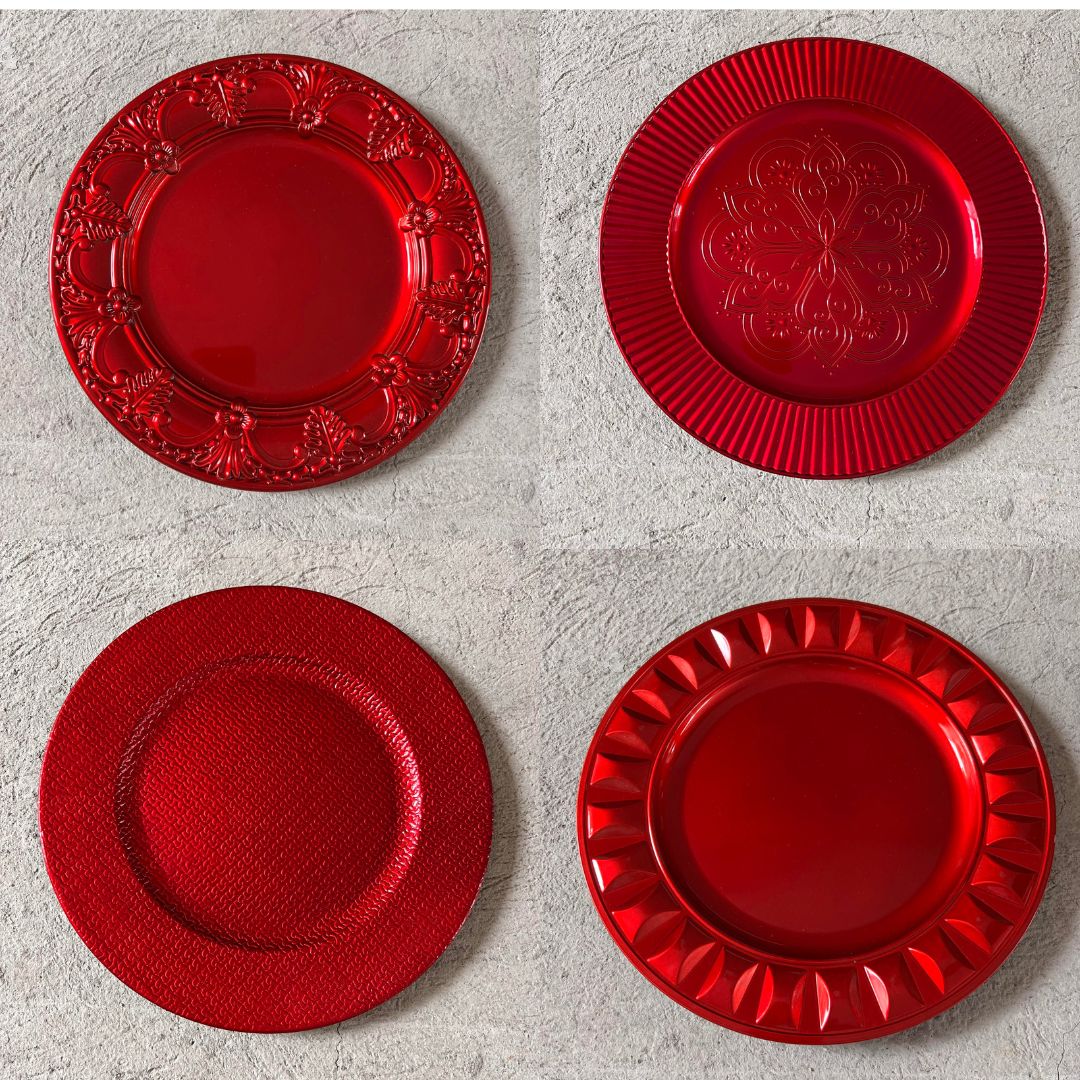 Charger Plate 13inch PVC Plastic Premium Quality Batch 1