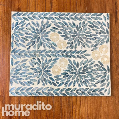 MURADITOHOME Eustaquia Mother of Pearl Placemat 15.5X13"