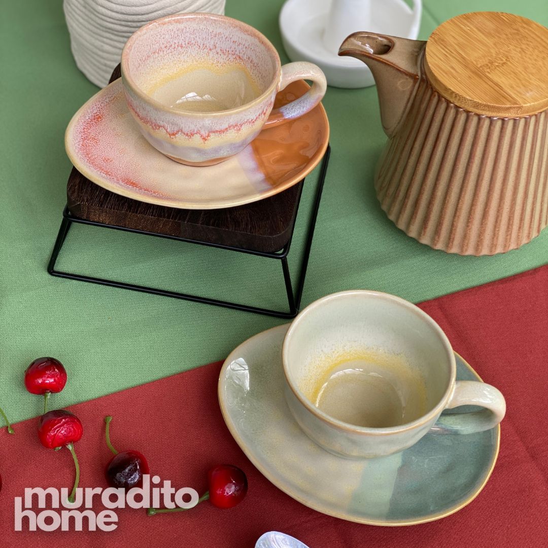 MURADITOHOME Juroji Ceramic Cup and Saucer 250 ml