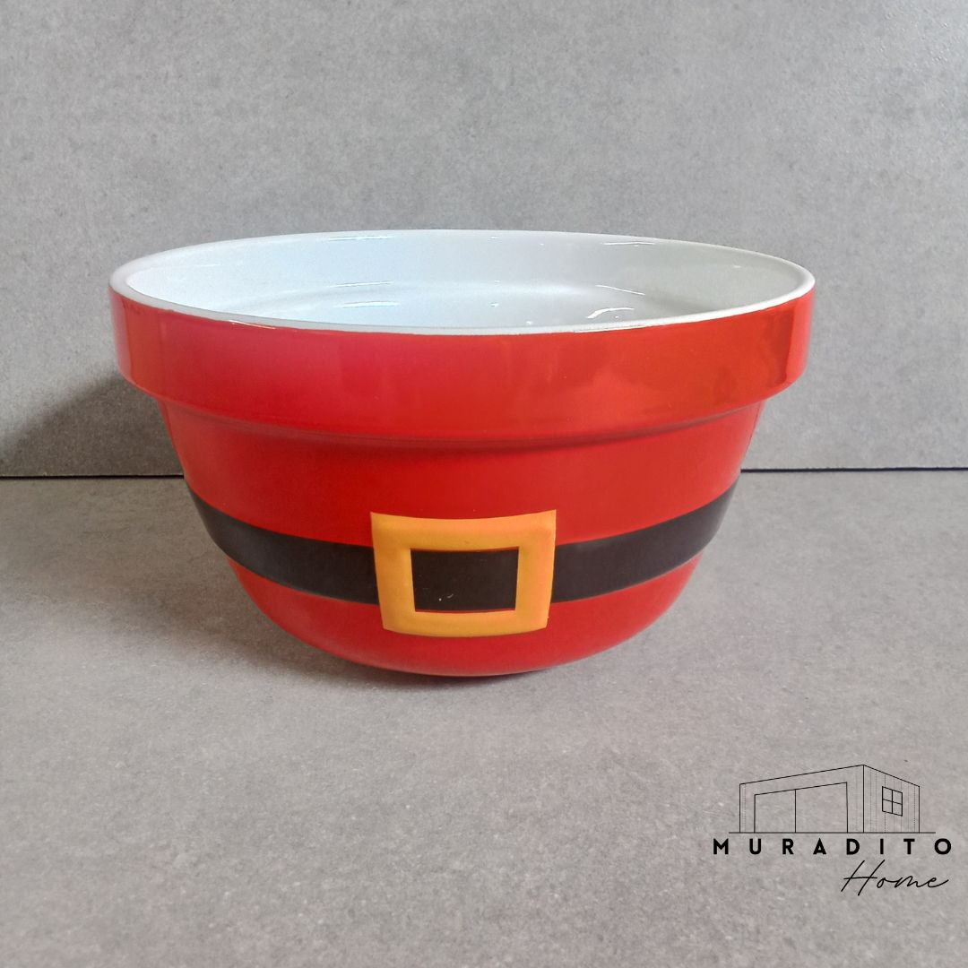MURADITOHOME Christmas Santa Serving Bowl