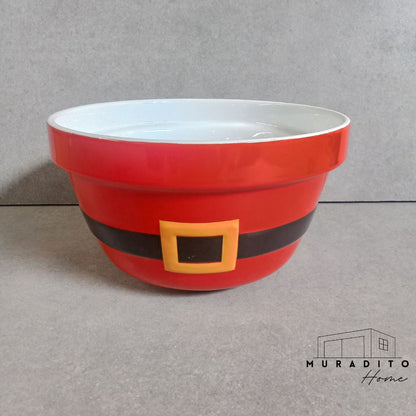 MURADITOHOME Christmas Santa Serving Bowl