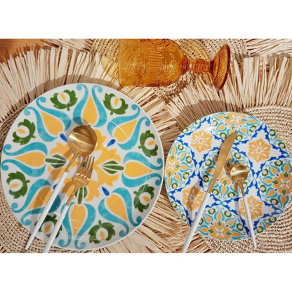 RESTOCKED!!!! Moroccan CERAMIC PLATE SET (11” & 8.5”) (10” & 8”) TABLEWARE PLATES Plato dinnerware