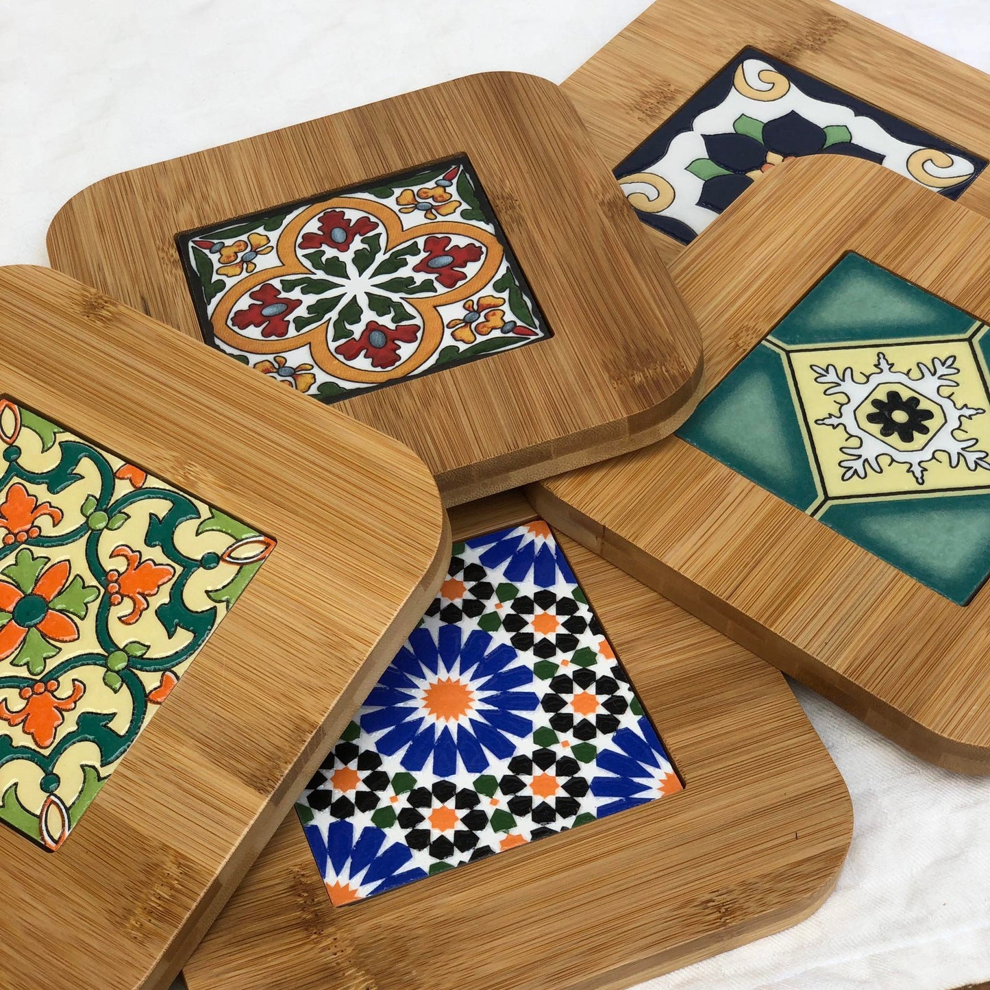 Moroccan Cheese Board Square 7 x 7 inch