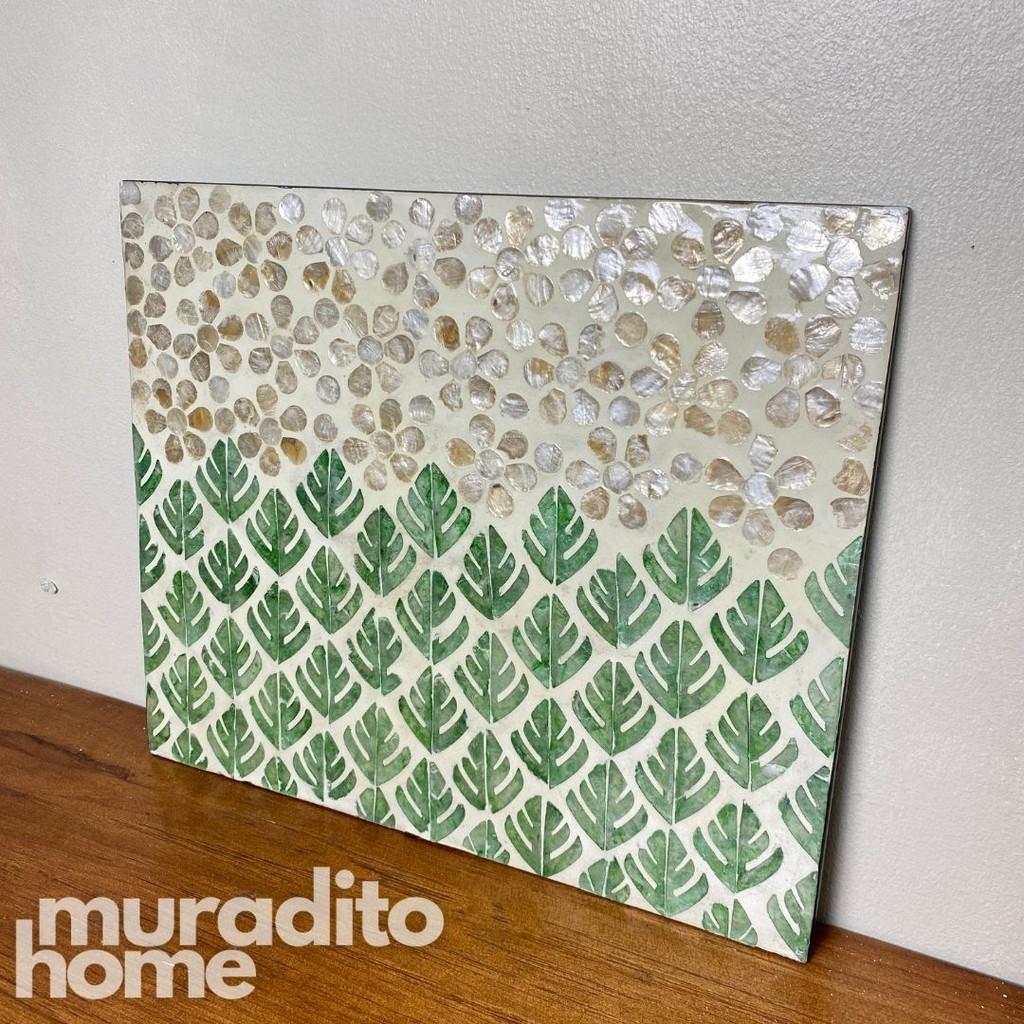 MURADITOHOME Ulan Mother of Pearl Placemat 15.5x13"