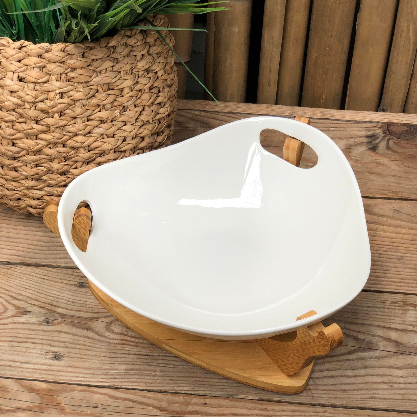 Ceramic Salad Bowl 12x3.5 inch w/ Box