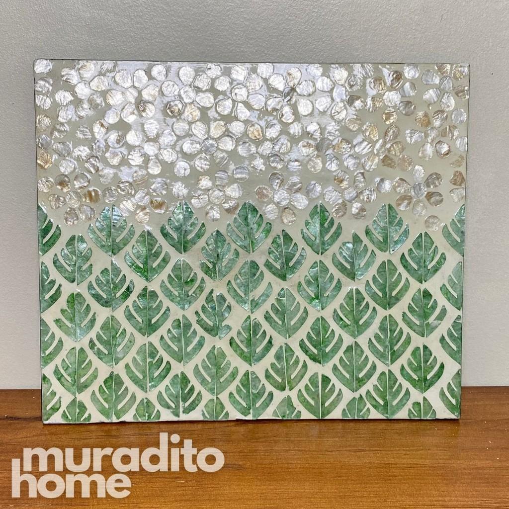 MURADITOHOME Ulan Mother of Pearl Placemat 15.5x13"