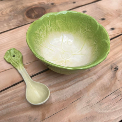 Fruit Ceramic Cereal Bowl with Teaspoon