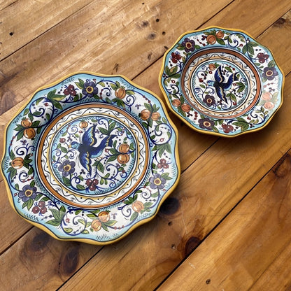 RESTOCKED!!!! Moroccan CERAMIC PLATE SET (11” & 8.5”) (10” & 8”) TABLEWARE PLATES Plato dinnerware