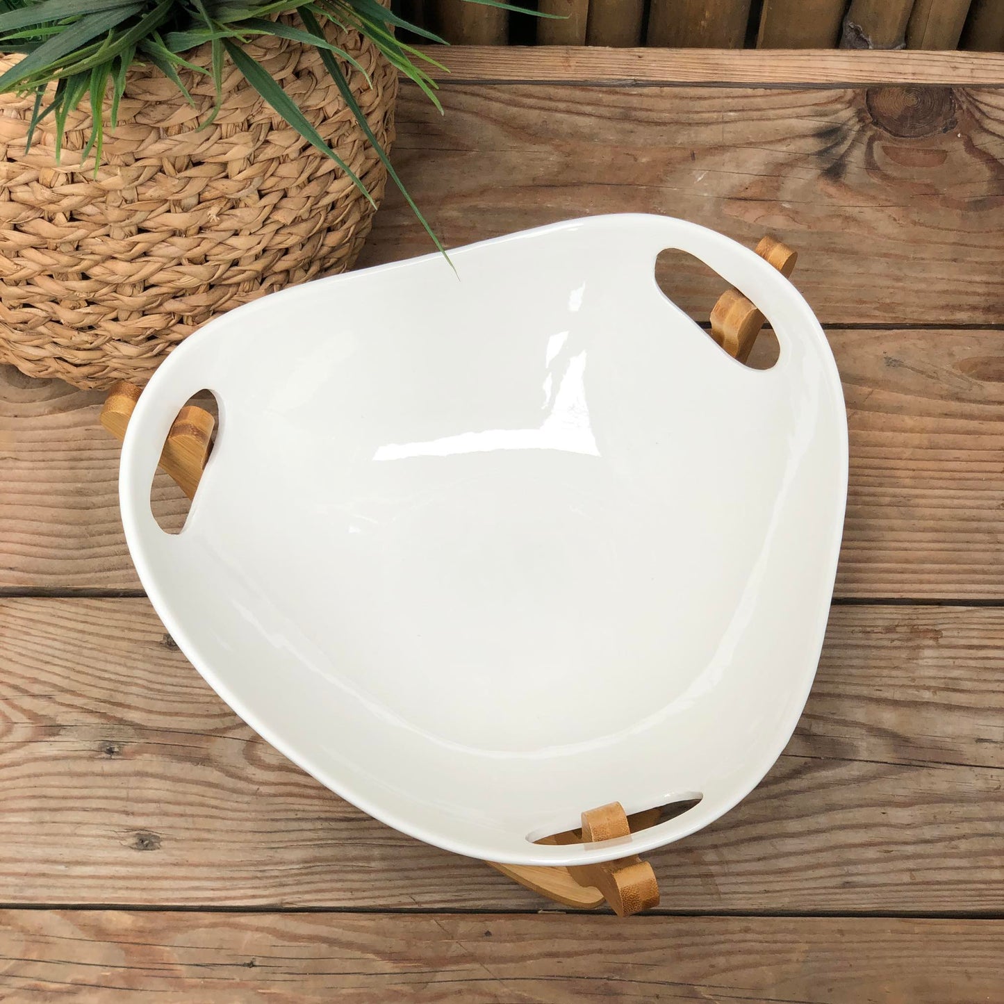 Ceramic Salad Bowl 12x3.5 inch w/ Box