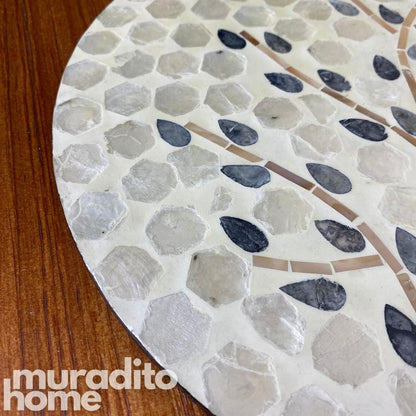 MURADITOHOME  Sampaguita Mother of Pearl  Placemat 13"