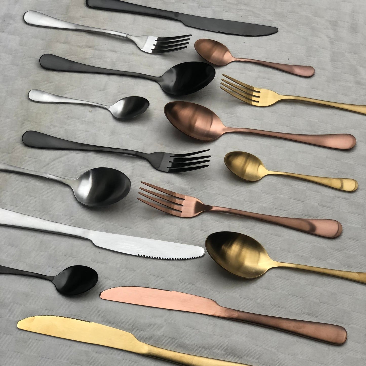 Brynner 4 pcs Matte Polish Cutlery Set ( Spoon, Fork, Knife & Teaspoon )
