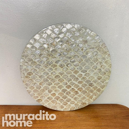 MURADITOHOME Erlinda Mother of Pearl Placemat 13"