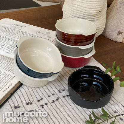 MURADITOHOME Midorizora Ceramic Round Baking Dish Collection