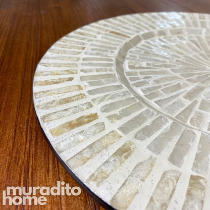 MURADITOHOME Joselita Mother of Pearl Placemat 13"