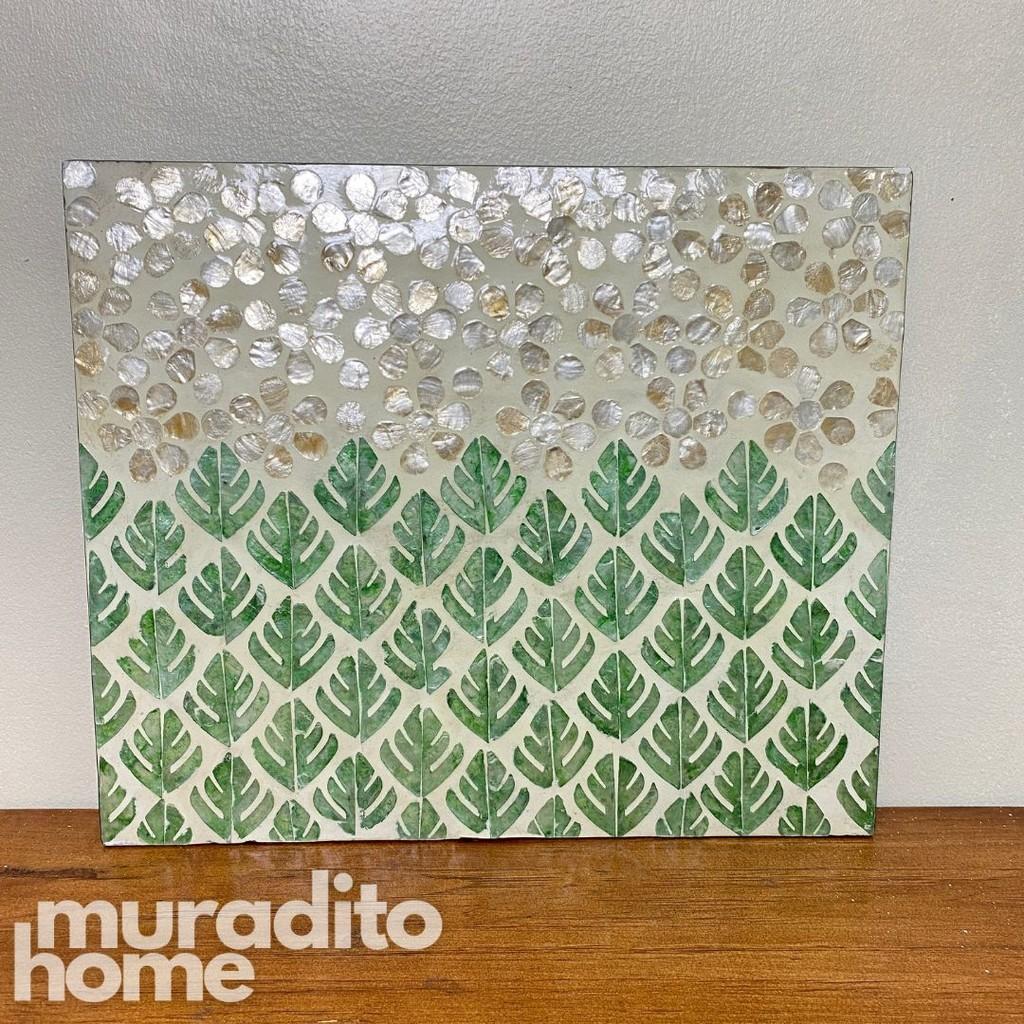 MURADITOHOME Ulan Mother of Pearl Placemat 15.5x13"