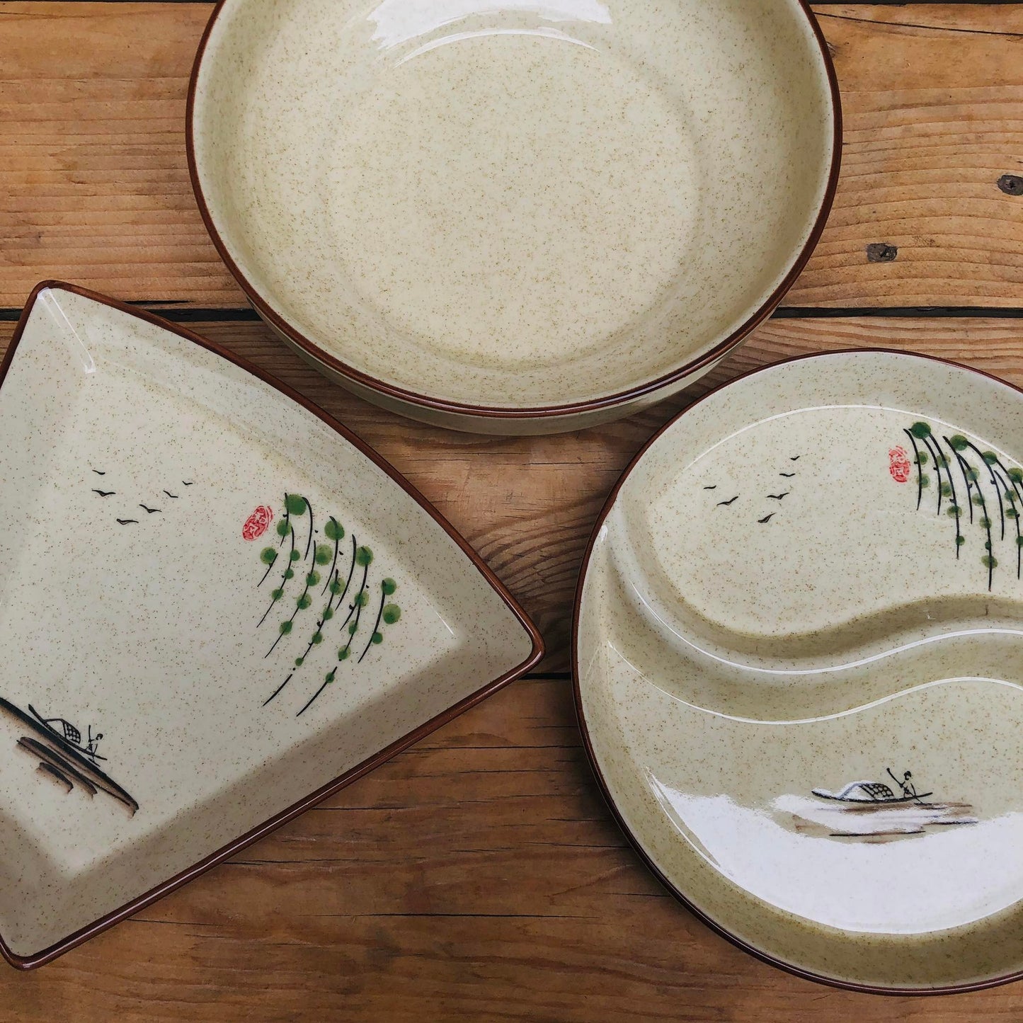 Jiro Japanese Ceramic Plate Collection