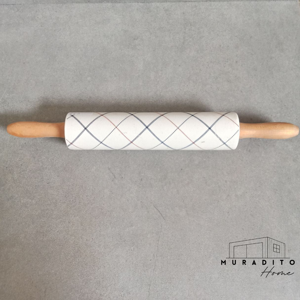 MURADITOHOME Holiday Christmas Rolling Pin 18.25 inch