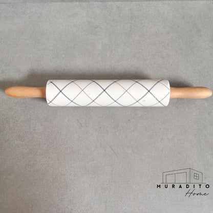 MURADITOHOME Holiday Christmas Rolling Pin 18.25 inch