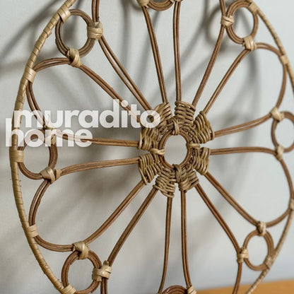 MURADITOHOME Sinag Local Rattan Placemats 14 inches Native