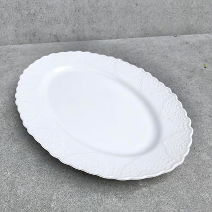 MURADITOHOME Lacie Oval Serving Plate 12x8 inch