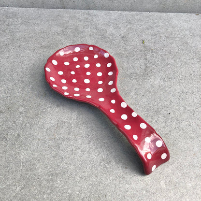 MURADITOHOME Dallas & Dell Ceramic Spoon Rest 8.5x4 inch