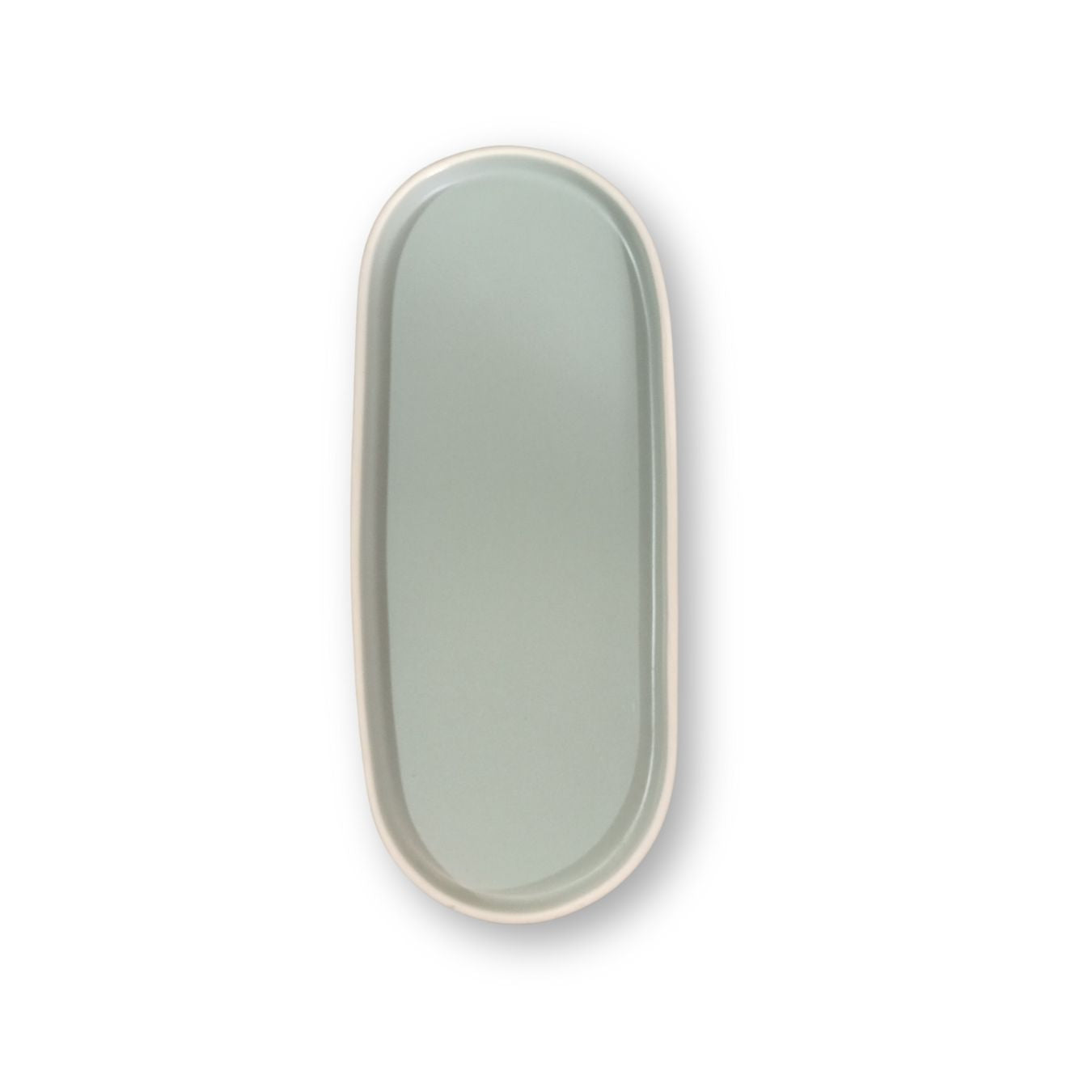 Ceramic 3 slots Dish Plate 12.75x4.5 inch and Dipping Sauce Tray 11x4.75 inch