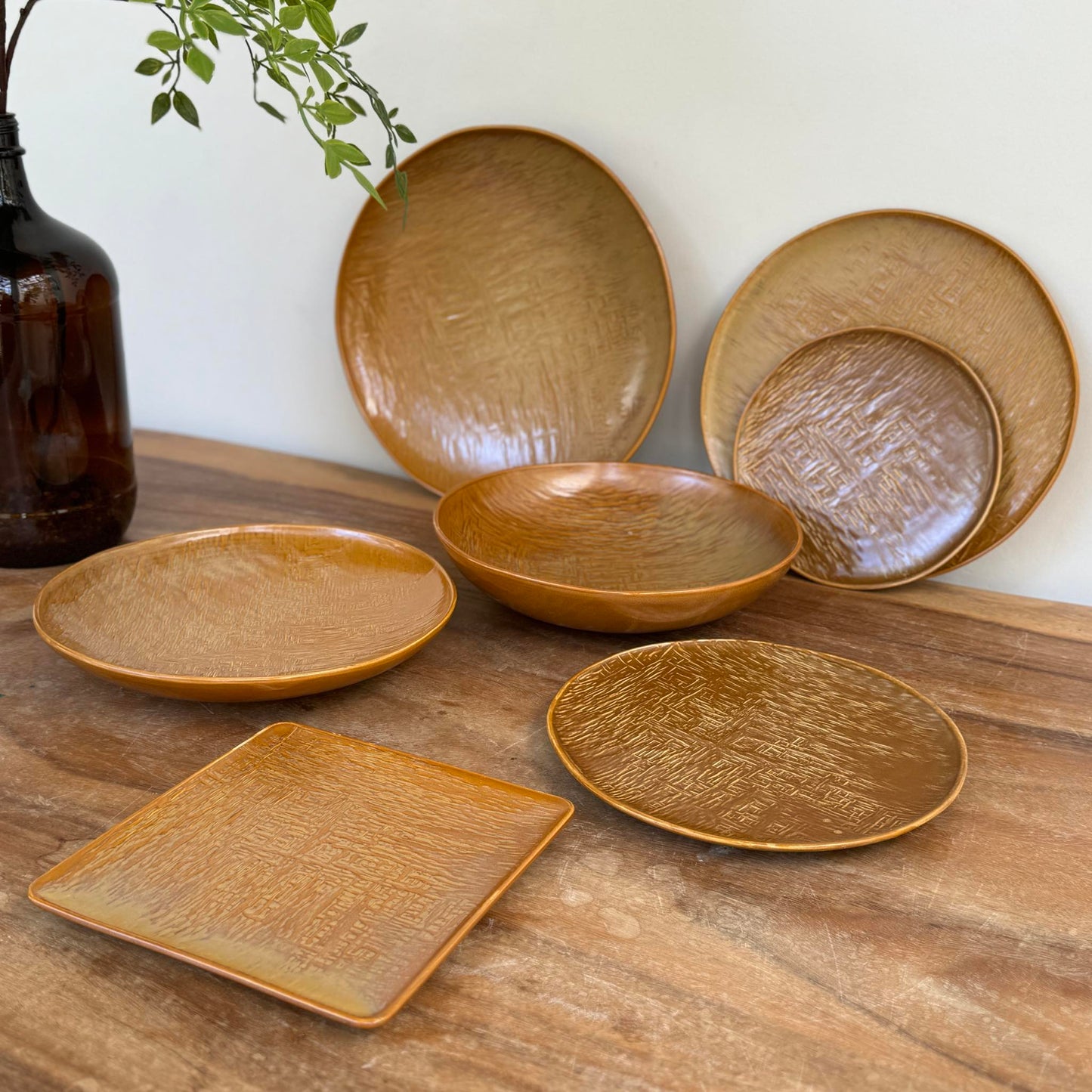 MURADITOHOME Agate Ceramic Dinnerware Collection