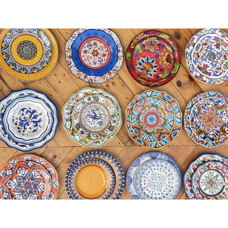 RESTOCKED!!!! Moroccan CERAMIC PLATE SET (11” & 8.5”) (10” & 8”) TABLEWARE PLATES Plato dinnerware