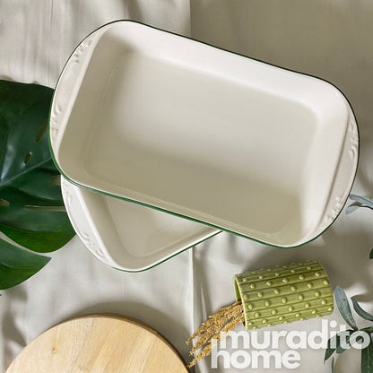 MURADITOHOME Stoneware Serving Dish 15x8.25x2.75