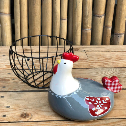 Hen Egg Container & Egg Shape Dessert Plate Collection