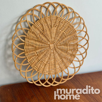 MURADITOHOME Local Rattan Placemats 13 inches Native