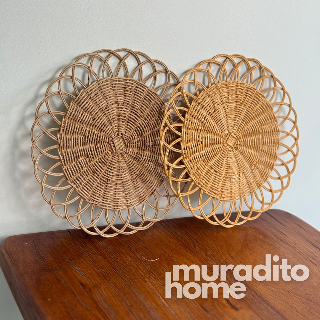 MURADITOHOME Local Rattan Placemats 13 inches Native