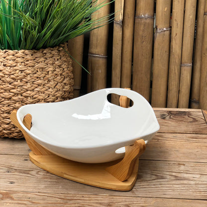 Ceramic Salad Bowl 12x3.5 inch w/ Box