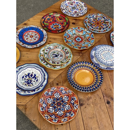 RESTOCKED!!!! Moroccan CERAMIC PLATE SET (11” & 8.5”) (10” & 8”) TABLEWARE PLATES Plato dinnerware