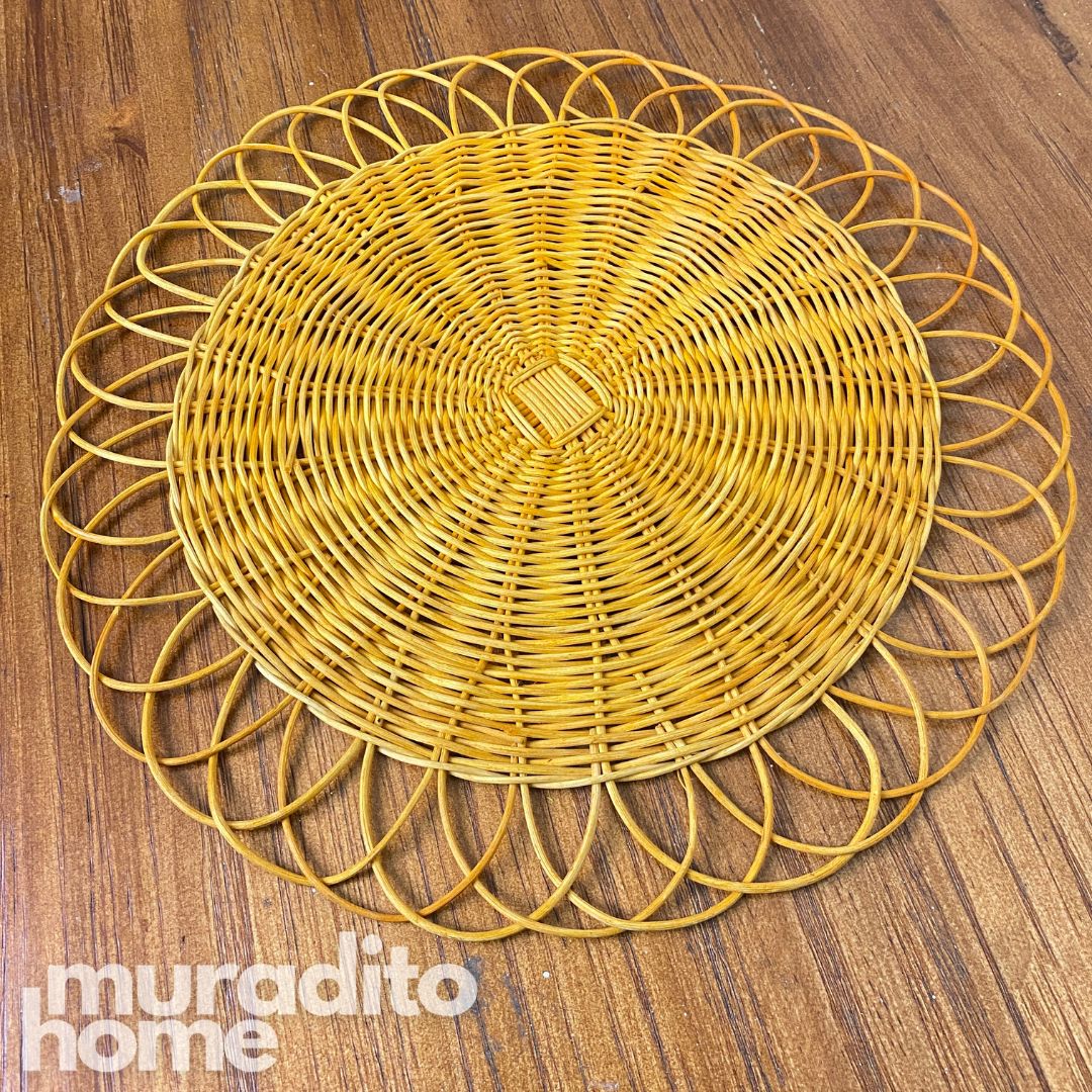 MURADITOHOME Benigno Rattan Placemat 13"
