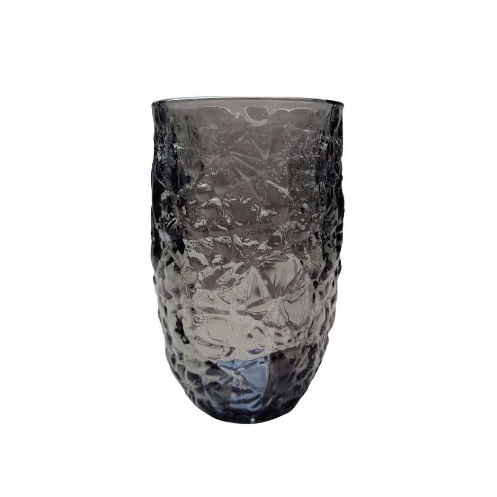 Muraditohome Azula Ash Glassware Collection | Premium Vintage Hammered Smoke Grey Glass