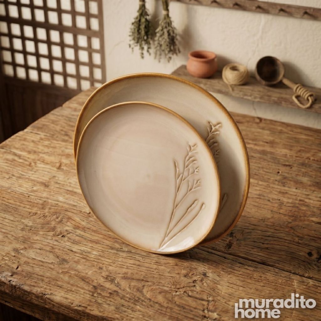 Muraditohome Premium Botanical Stoneware Dinnerware Collection