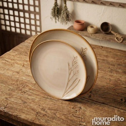 Muraditohome Premium Botanical Stoneware Dinnerware Collection