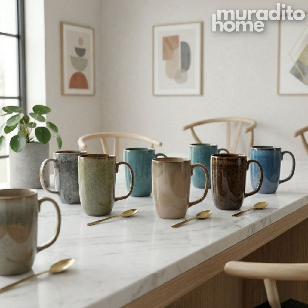 Muraditohome Golinaz Stoneware Mug 420 ml