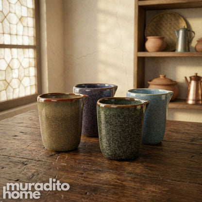 Muraditohome Farnaz Stoneware Cup with Spout 230 ml