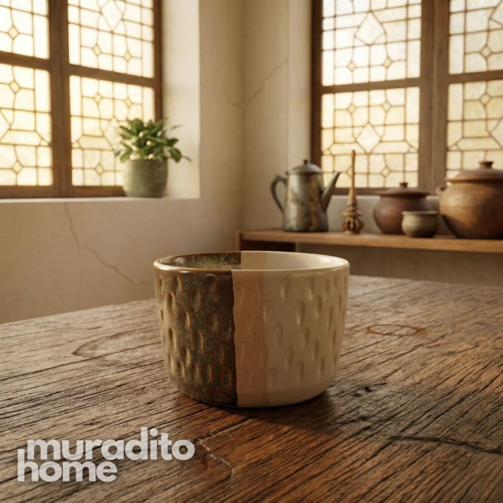 Muraditohome Homa Stoneware Small Bowl 3.5 in Minimalist Side Dish