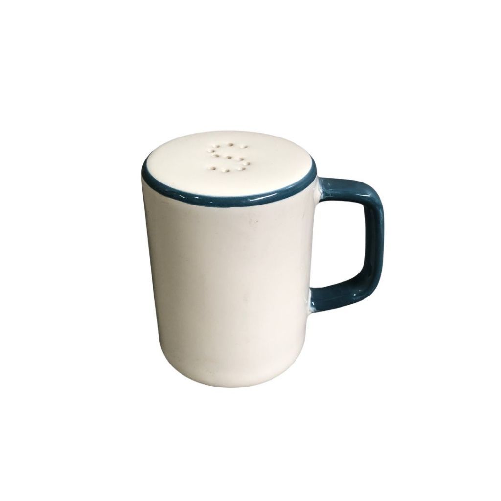 Muraditohome Aesthetic Mug-Shaped Ceramic Salt & Pepper Shakers 3.5x2.5x3.5 inches