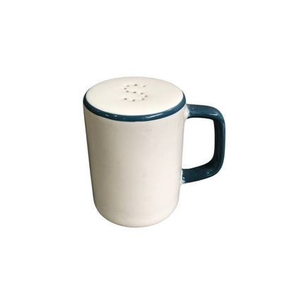 Muraditohome Aesthetic Mug-Shaped Ceramic Salt & Pepper Shakers 3.5x2.5x3.5 inches