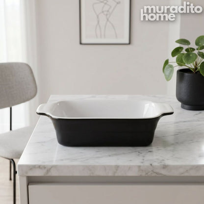 Muraditohome Premium Rectangular Ceramic Serving Dish 8.5x4x2 inches