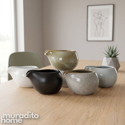 Muraditohome Aesthetic Ceramic Milk Jug 90 ml