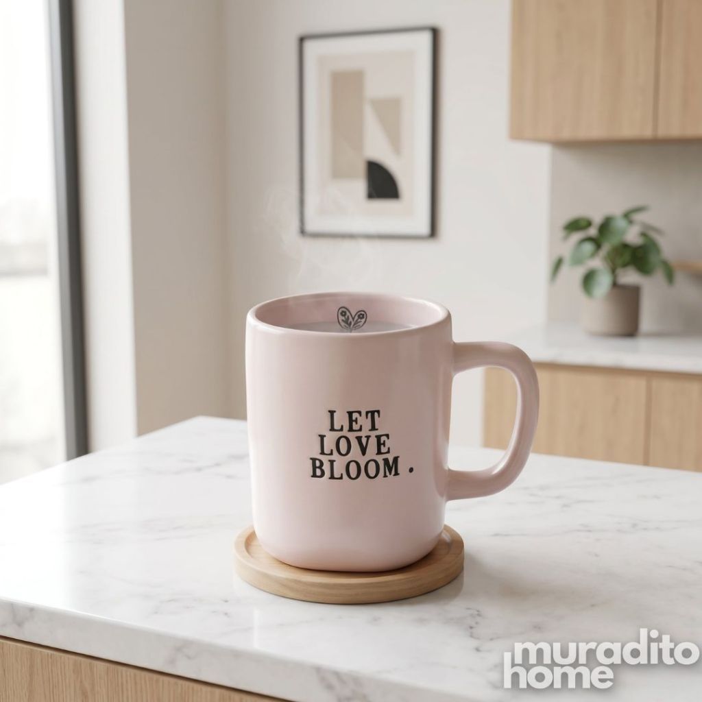 Muraditohome Large Aesthetic Ceramic Mug 520 ml