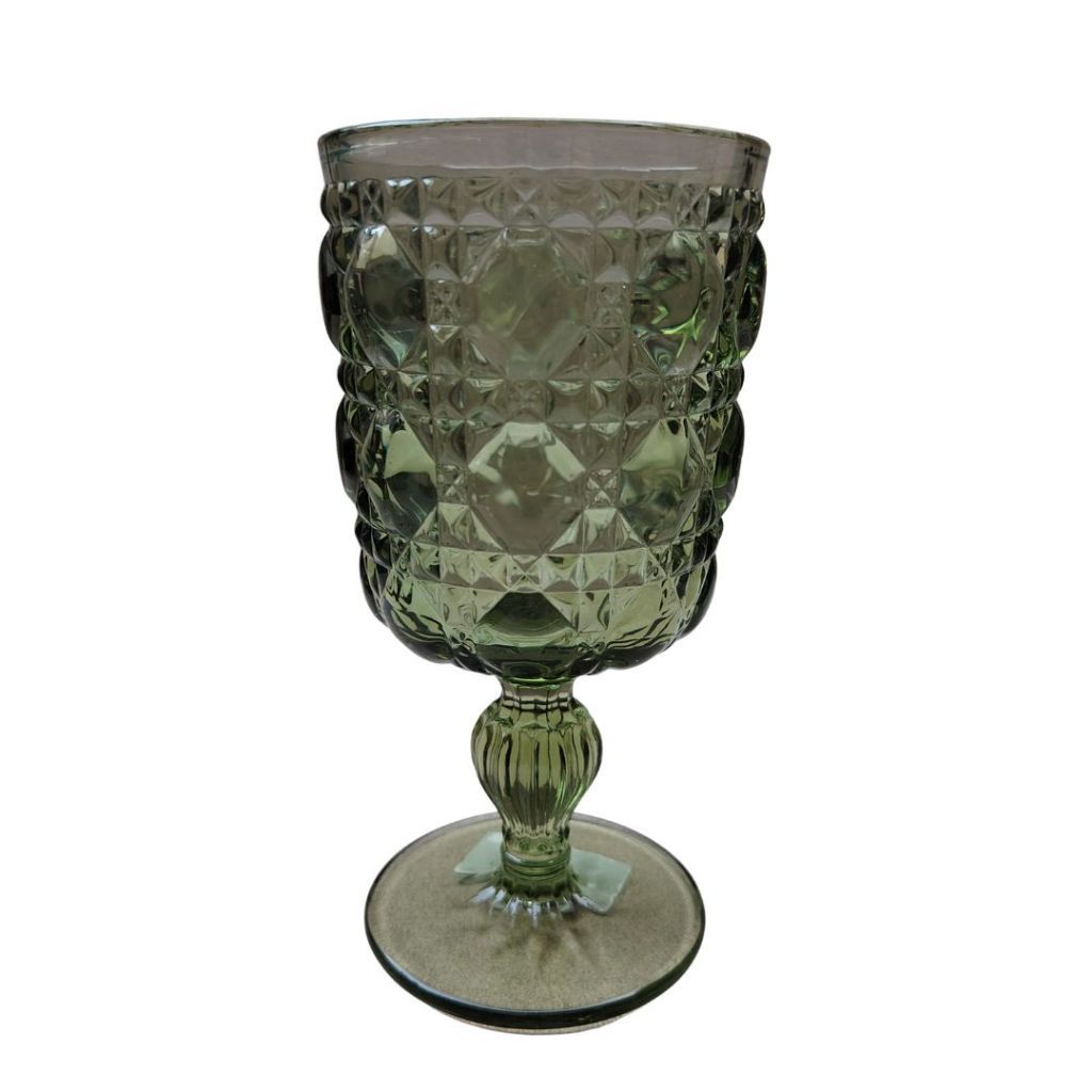 Muraditohome Zolia Clear Glassware Collection | Premium Vintage Wavy Chevron Transparent Glass