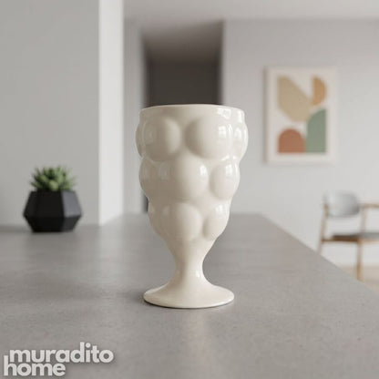 Muraditohome Aesthetic Ceramic Bubble Goblet 200ml