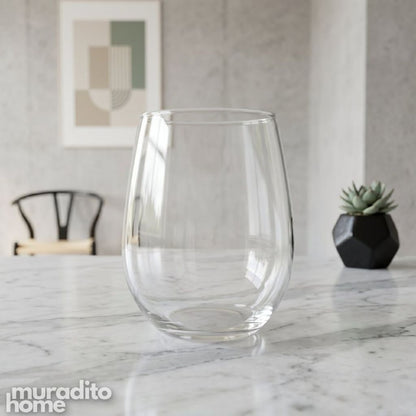 Muraditohome Premium Stemless Glass Tumbler 650 ml